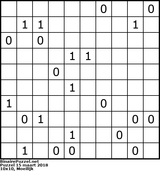 Binaire Puzzel