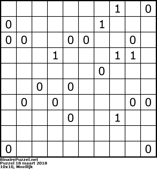 Binaire Puzzel