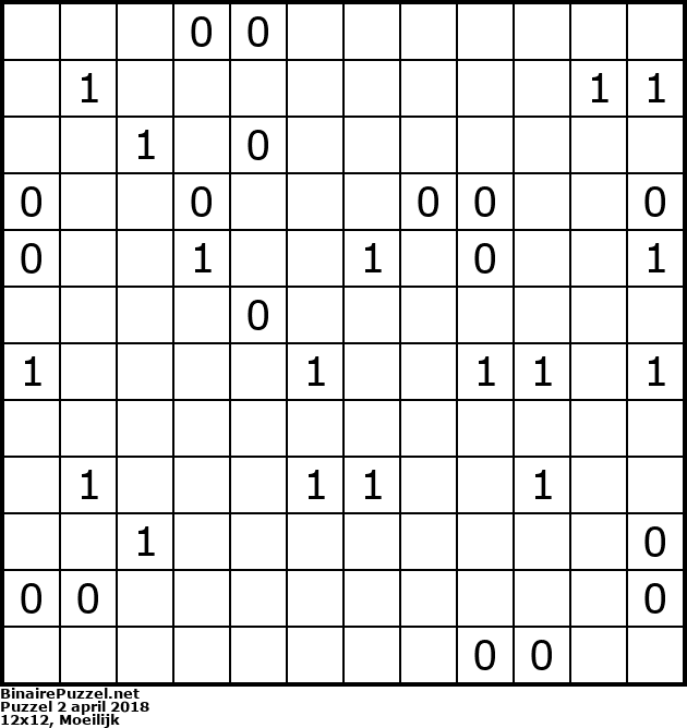 Binaire Puzzel