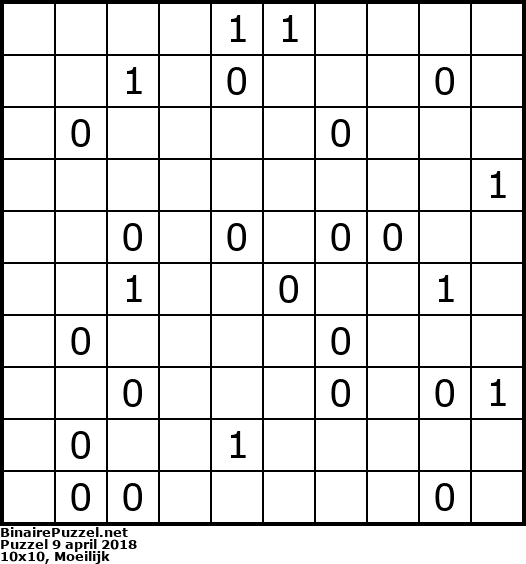 Binaire Puzzel