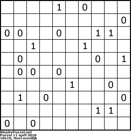Binaire Puzzel