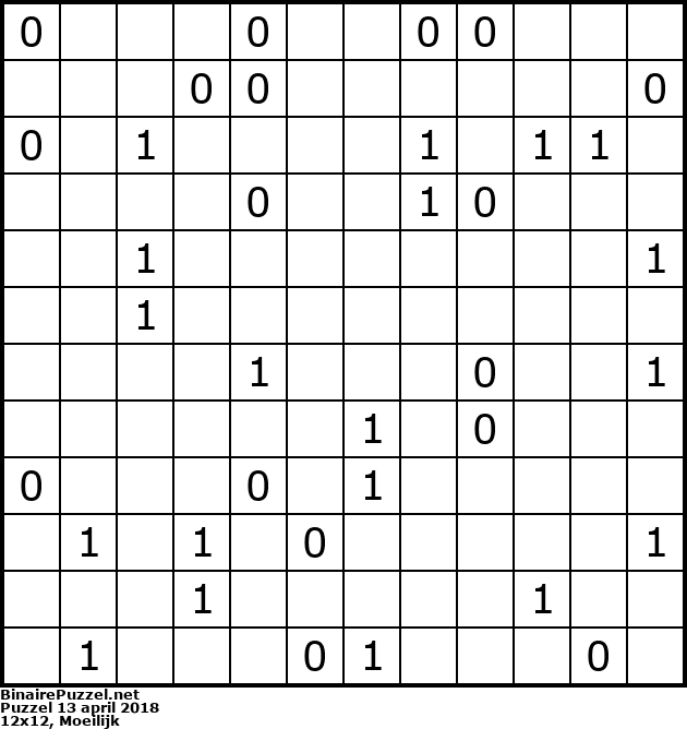 Binaire Puzzel