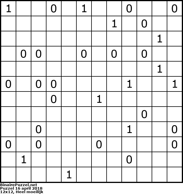 Binaire Puzzel