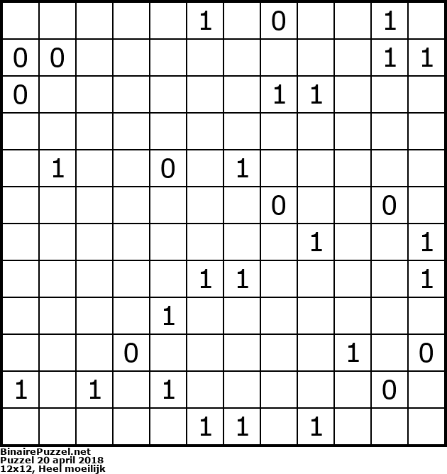Binaire Puzzel