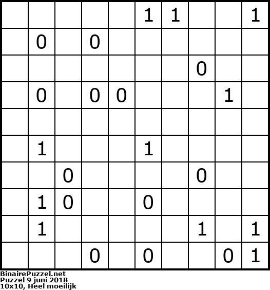 Binaire Puzzel