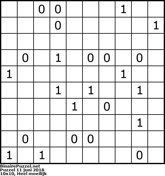 Binaire Puzzel