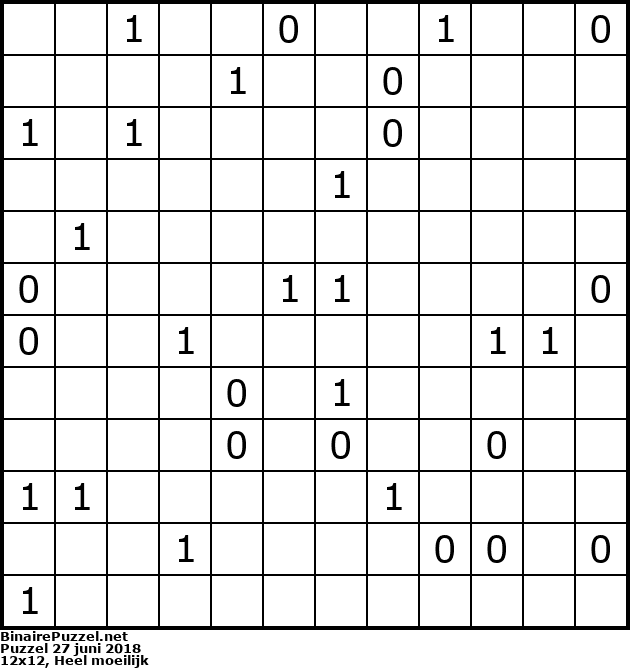 Binaire Puzzel