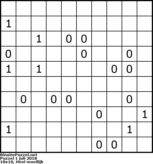 Binaire Puzzel