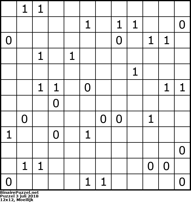 Binaire Puzzel
