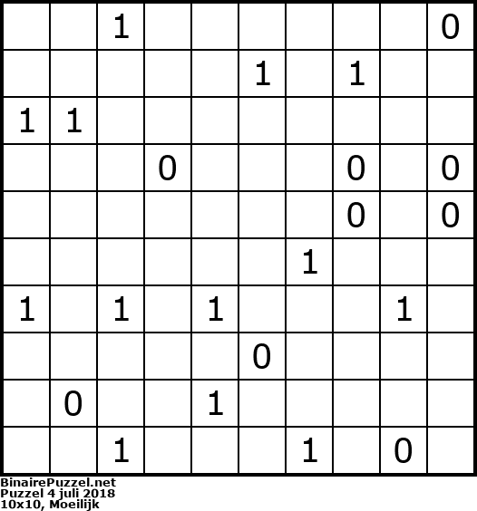 Binaire Puzzel