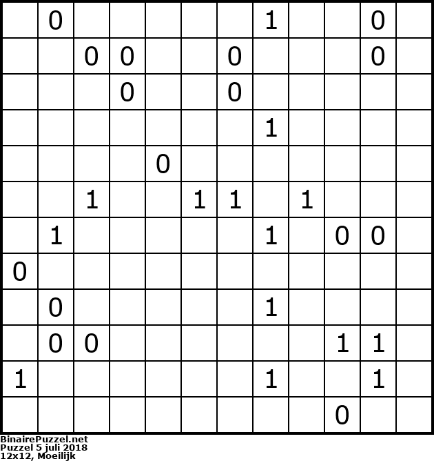 Binaire Puzzel