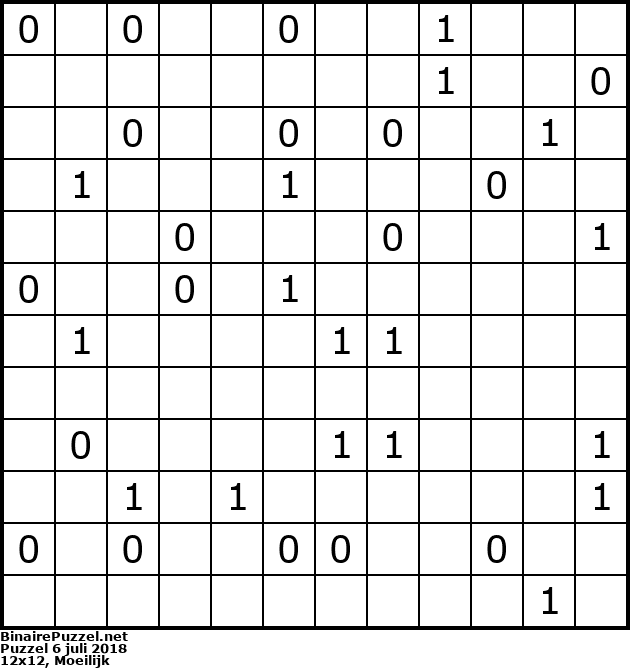 Binaire Puzzel
