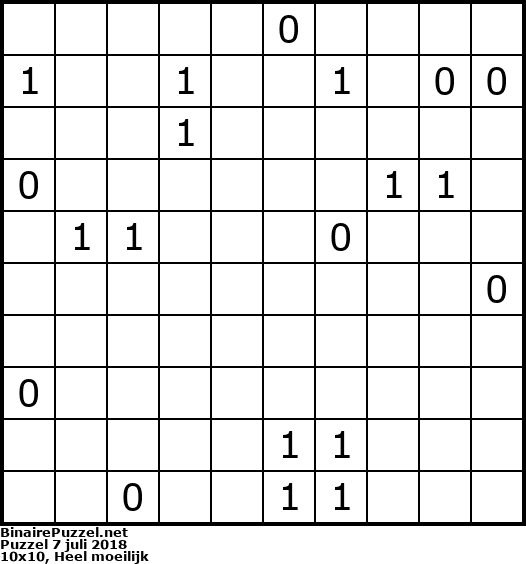 Binaire Puzzel