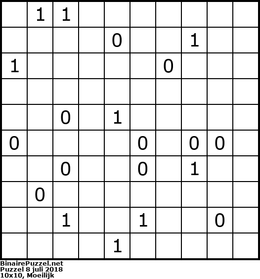 Binaire Puzzel