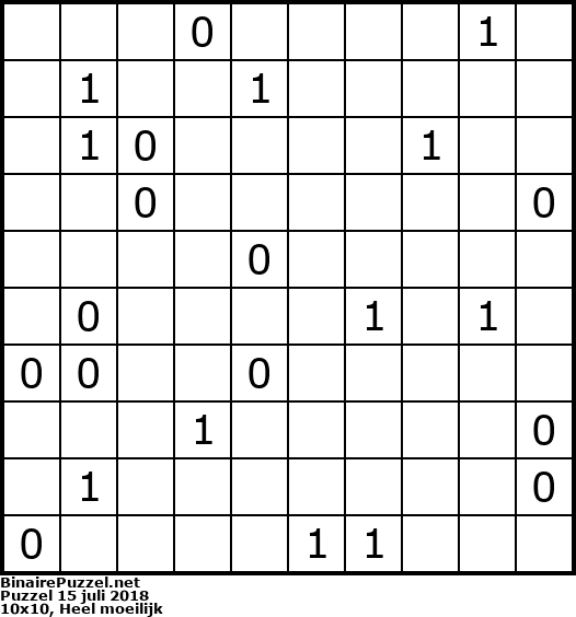 Binaire Puzzel