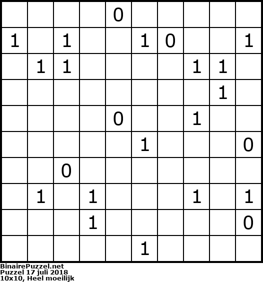 Binaire Puzzel