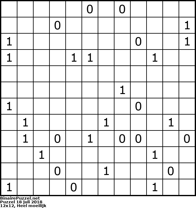 Binaire Puzzel
