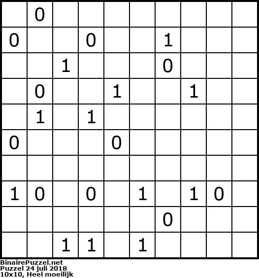 Binaire Puzzel