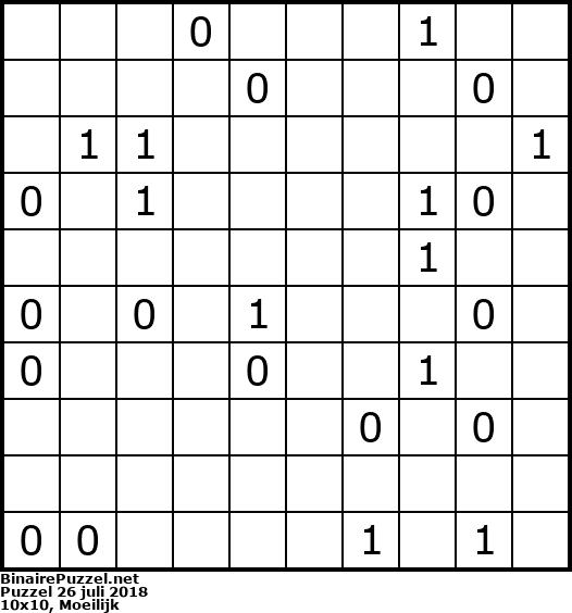 Binaire Puzzel