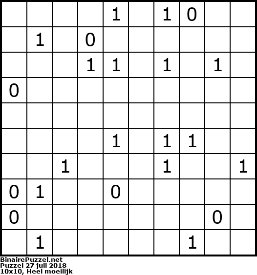 Binaire Puzzel
