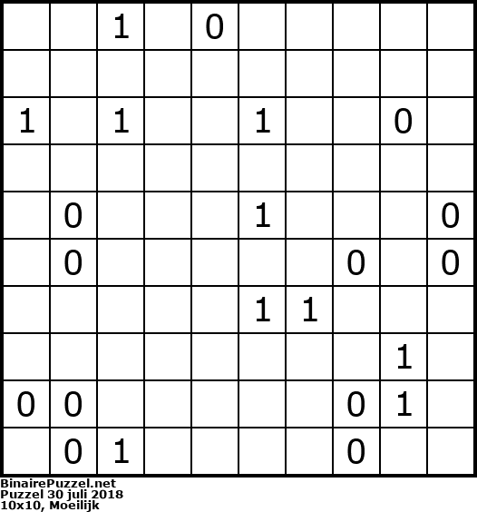 Binaire Puzzel