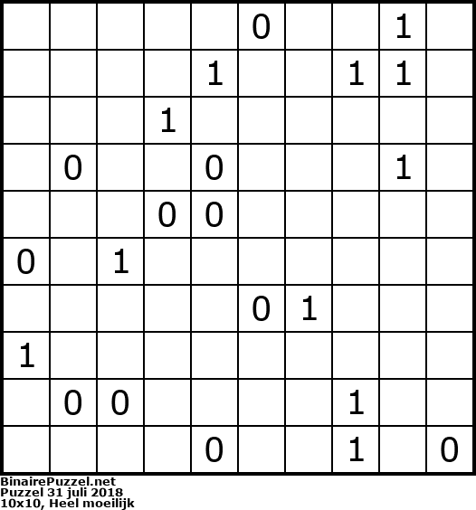Binaire Puzzel