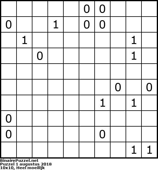 Binaire Puzzel