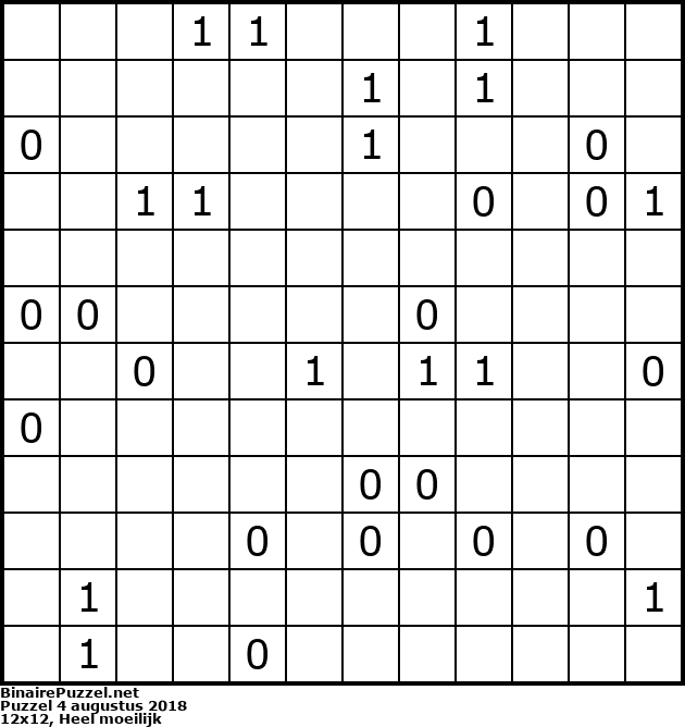 Binaire Puzzel