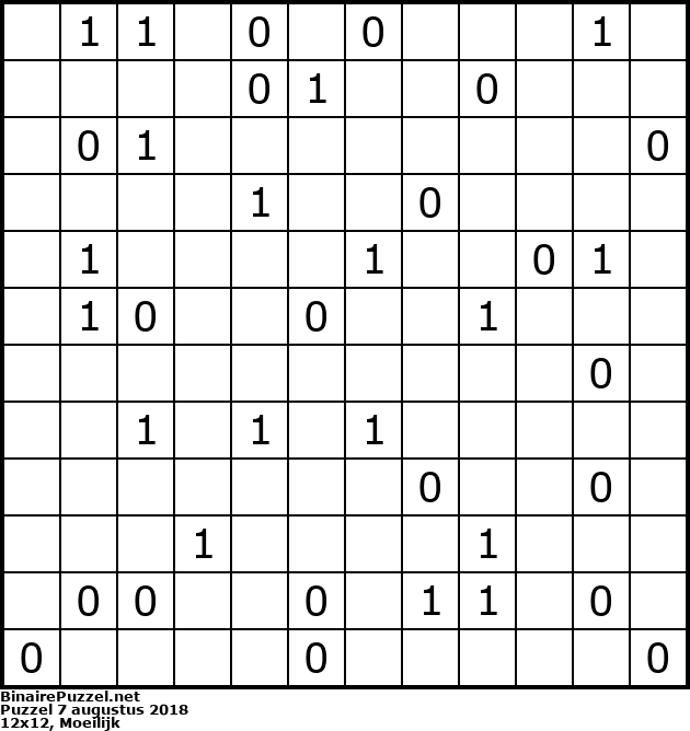 Binaire Puzzel