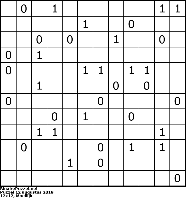 Binaire Puzzel