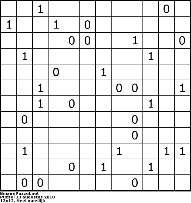 Binaire Puzzel
