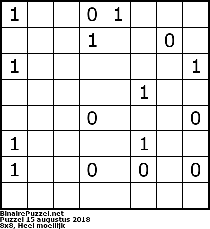 Binaire Puzzel
