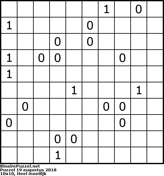 Binaire Puzzel