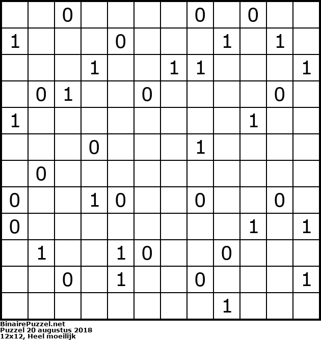 Binaire Puzzel