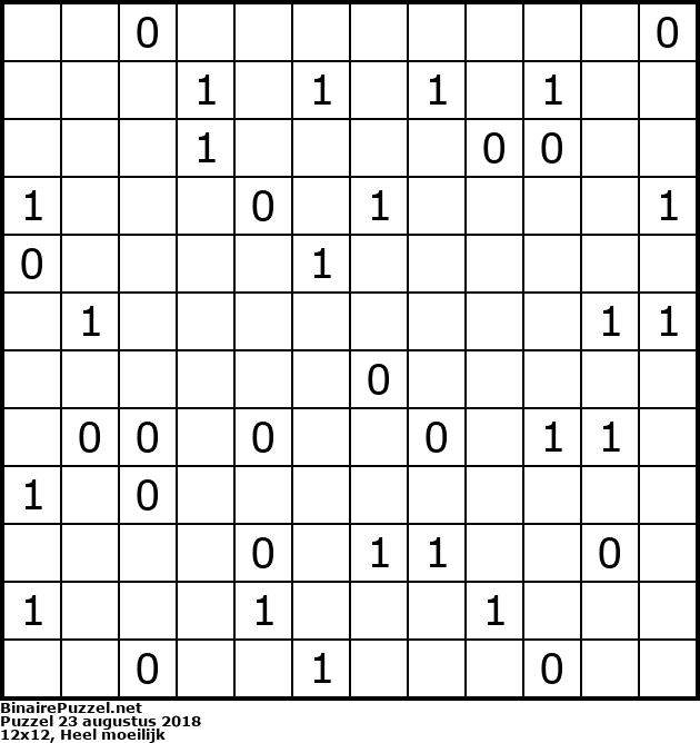 Binaire Puzzel