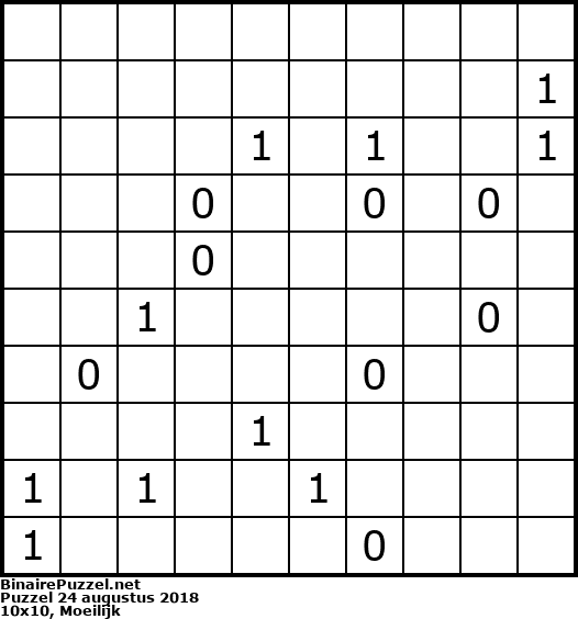 Binaire Puzzel