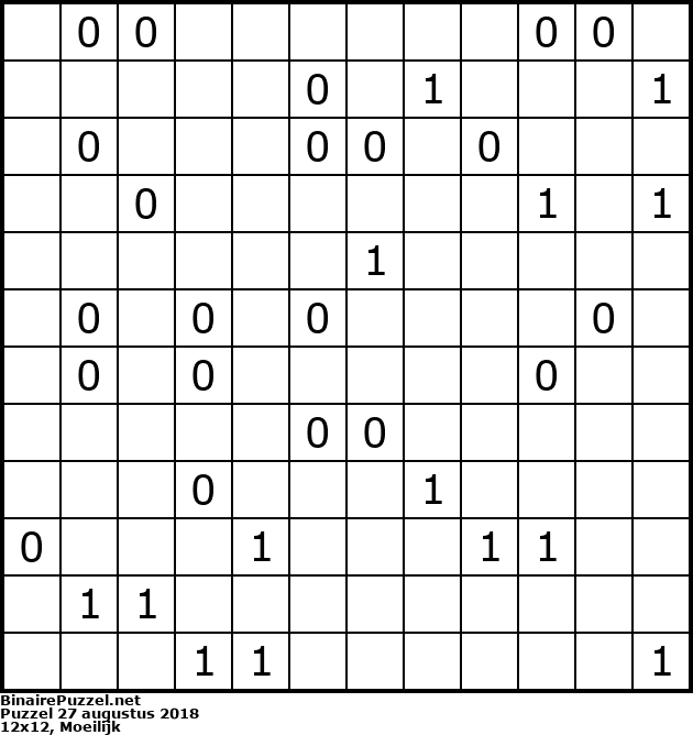 Binaire Puzzel