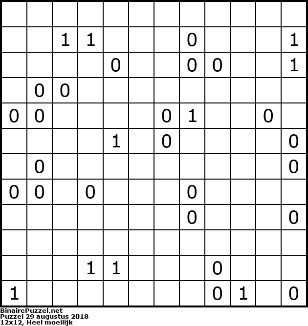 Binaire Puzzel