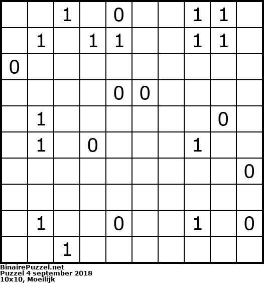 Binaire Puzzel