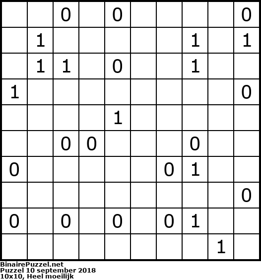 Binaire Puzzel