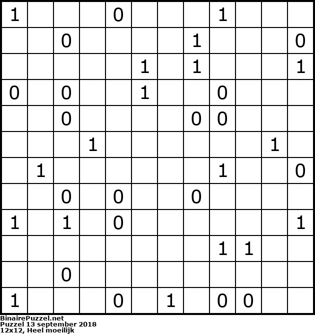 Binaire Puzzel