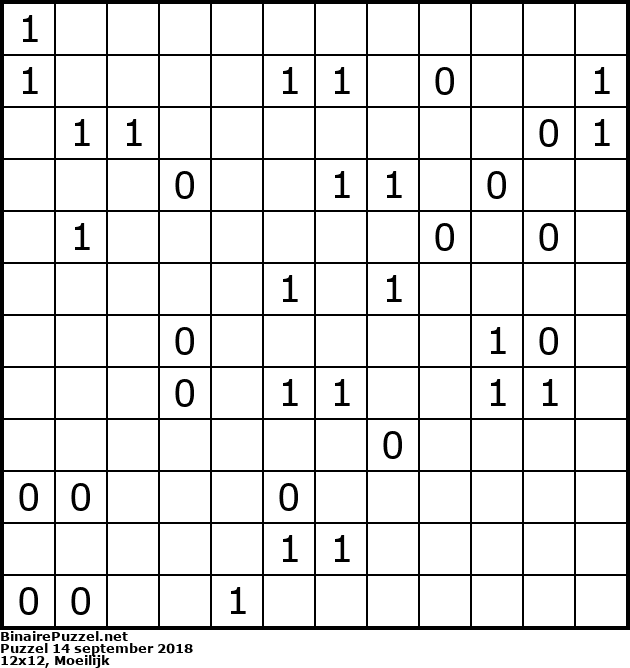 Binaire Puzzel