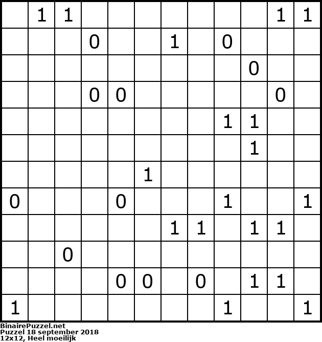 Binaire Puzzel