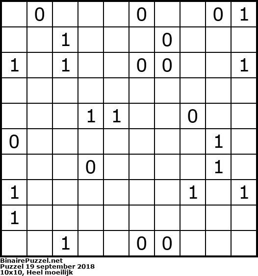 Binaire Puzzel