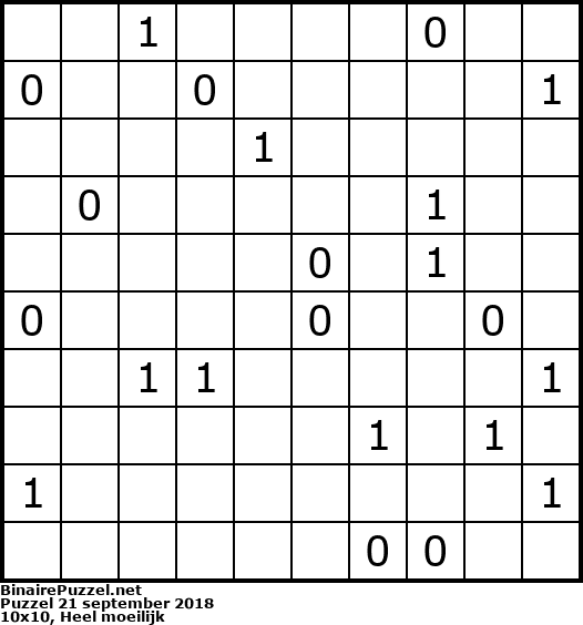Binaire Puzzel