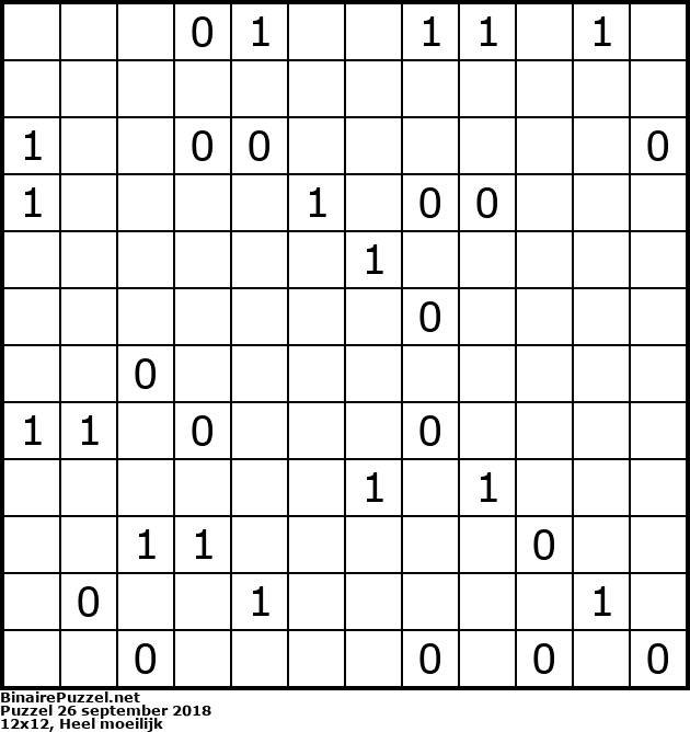 Binaire Puzzel