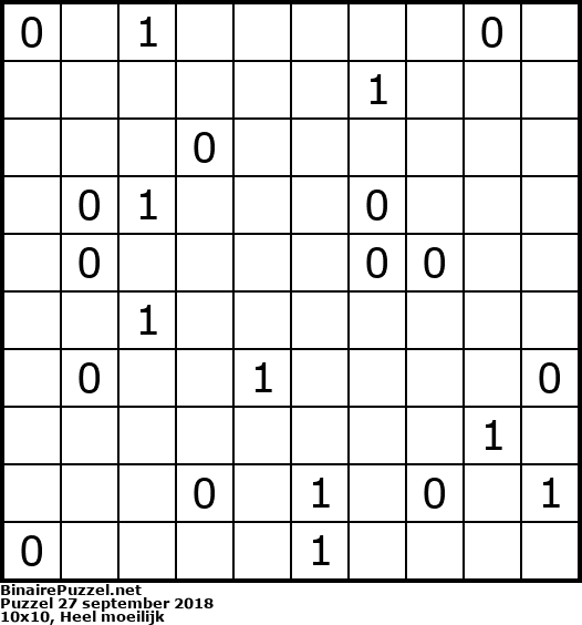 Binaire Puzzel