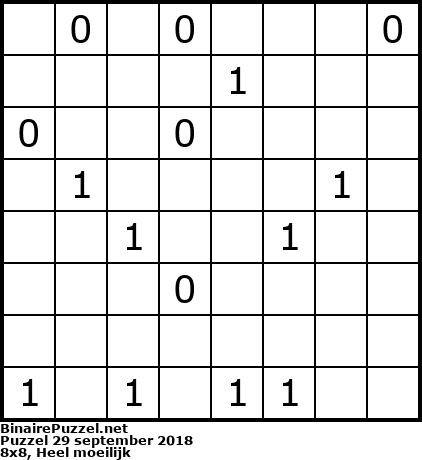 Binaire Puzzel