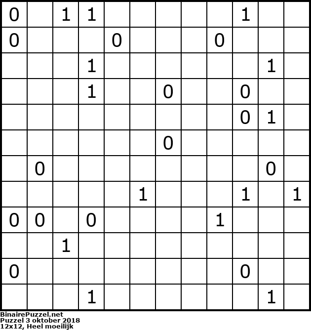 Binaire Puzzel