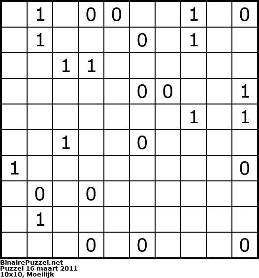Binaire Puzzel